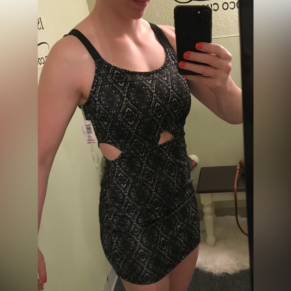 Charcoal Grey Cutout Dress ✨